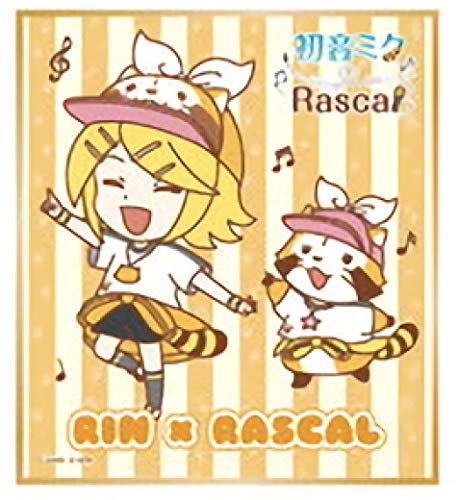 J*C様 鏡音リン ラスカルコラボ 缶バッジ 色紙